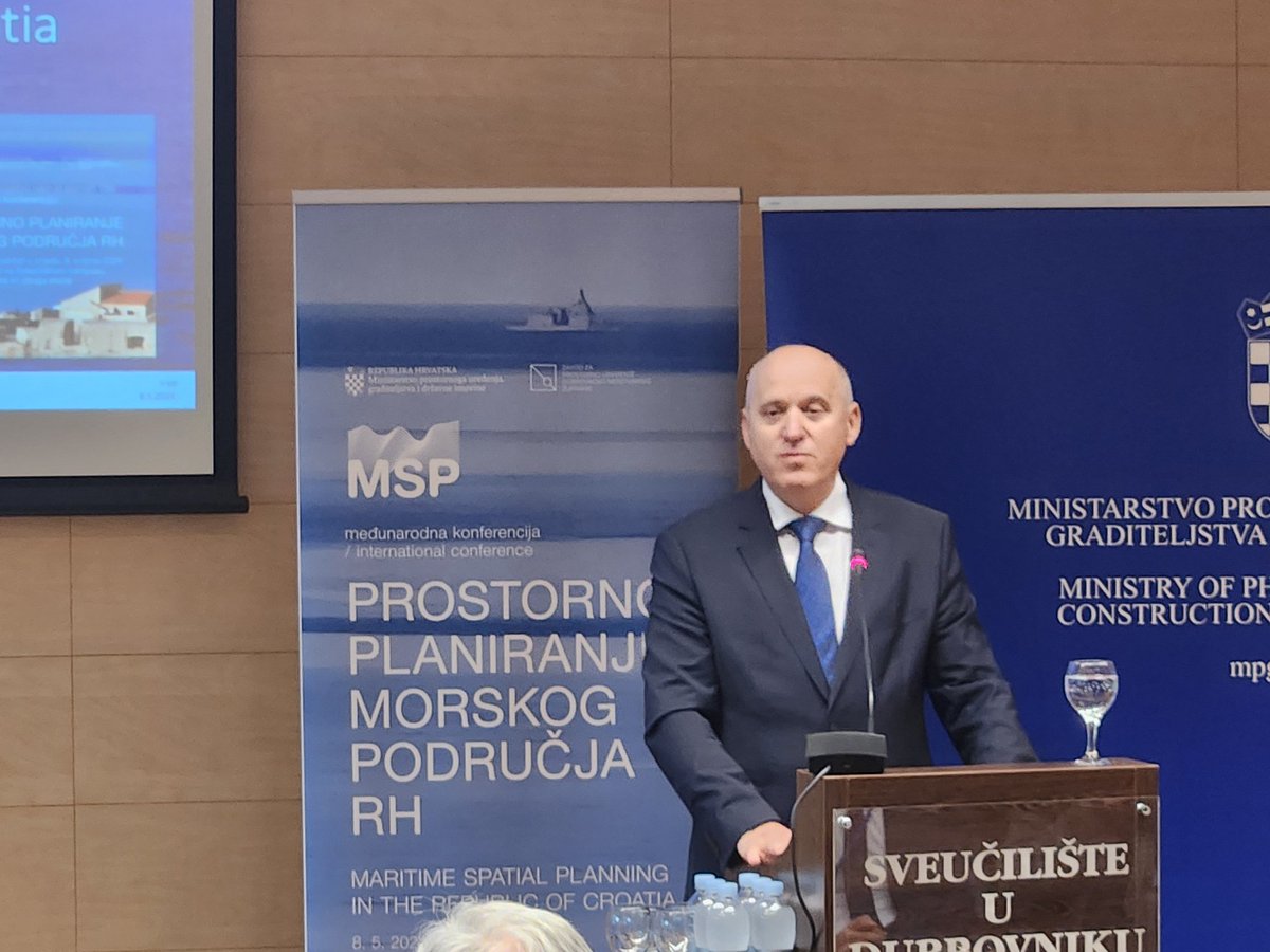 International conference on #MaritimeSpatialPlanning in Croatia is just being held in #Dubrovnik. Why, you ask? Croatian land area covers around 56.000 km2. Croatian maritime area covers around 55.000 km2. Should more be said about the paramount importance of #MSP in #Croatia?