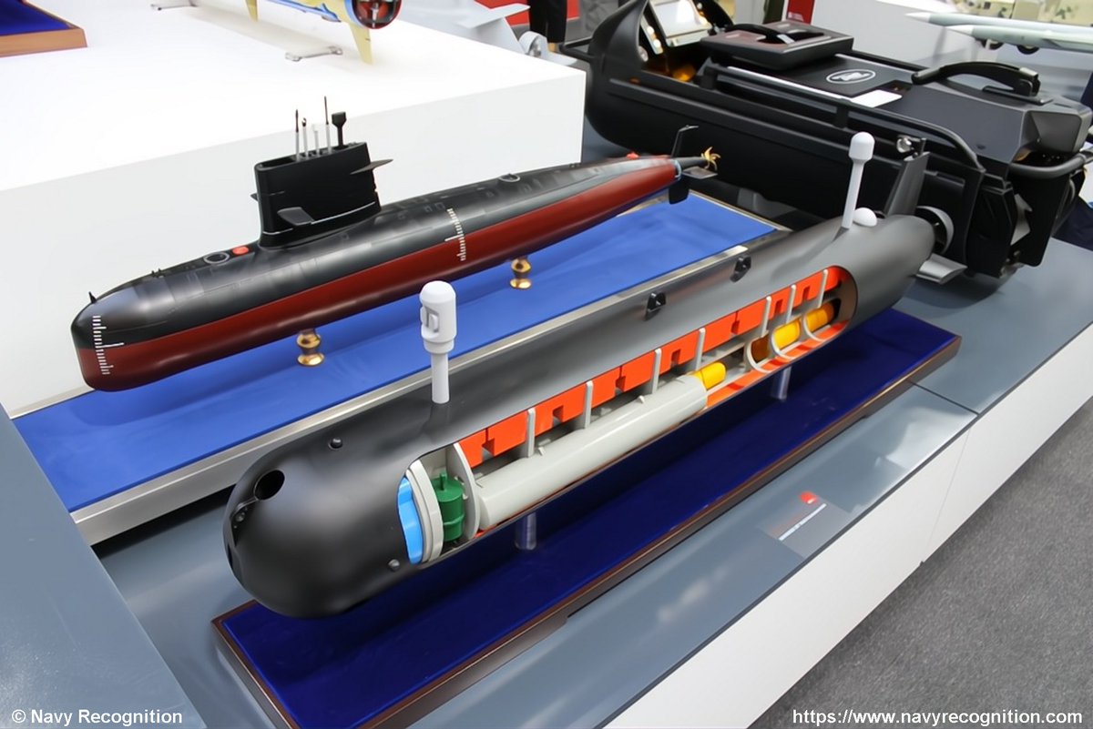 #DSANATSEC2024 #China unveils new #UUV #300CD #UnmannedUnderwaterVehicle capable of launching #torpedoes armyrecognition.com/news/navy-news…