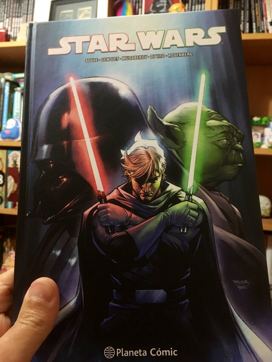 Leído #StarWars 6, Nuestros héroes conocidos se pierden en el No-espacio por usar tecnología Nihil y se aventuran para una vuelta de la manera habitual. Sorpresa Holdo-Lando ❤️.Luke comienza la busqueda de Kaiber para su espada con alguna revelación #LaEstanteria83Comics2024