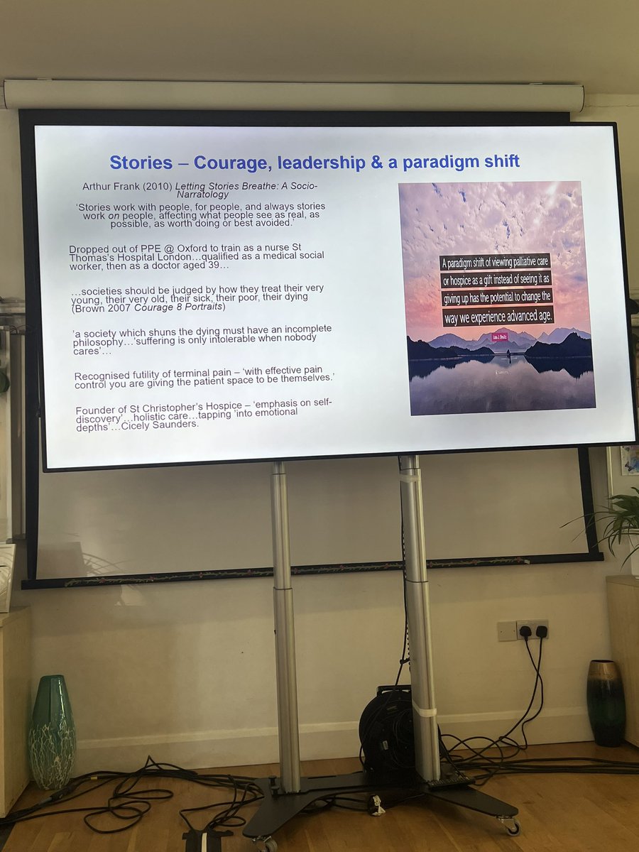 #ConfMSH24 Prof Ann Gallagher Talking about the SLOW movement Storytelling is part of this “Stories give us the steer on how to live … and how not to live