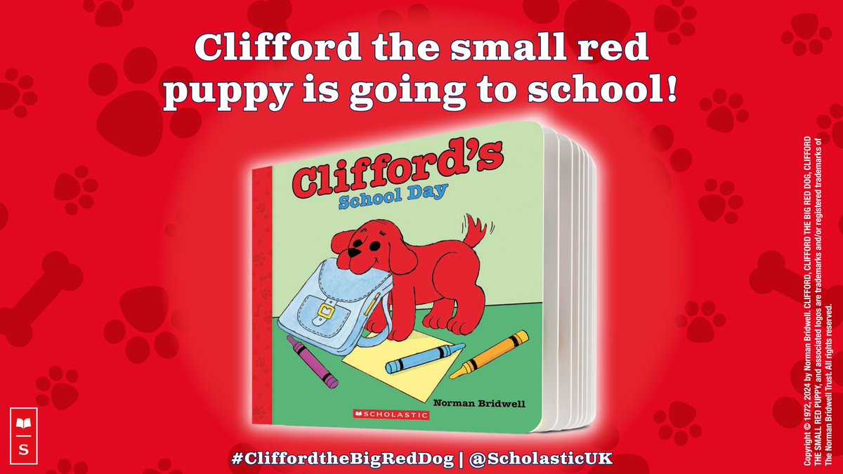 This adorable board book edition of CLIFFORD'S SCHOOL DAY follows Emily Elizabeth as she brings her puppy, Clifford, to school for show-and-tell. Out today!