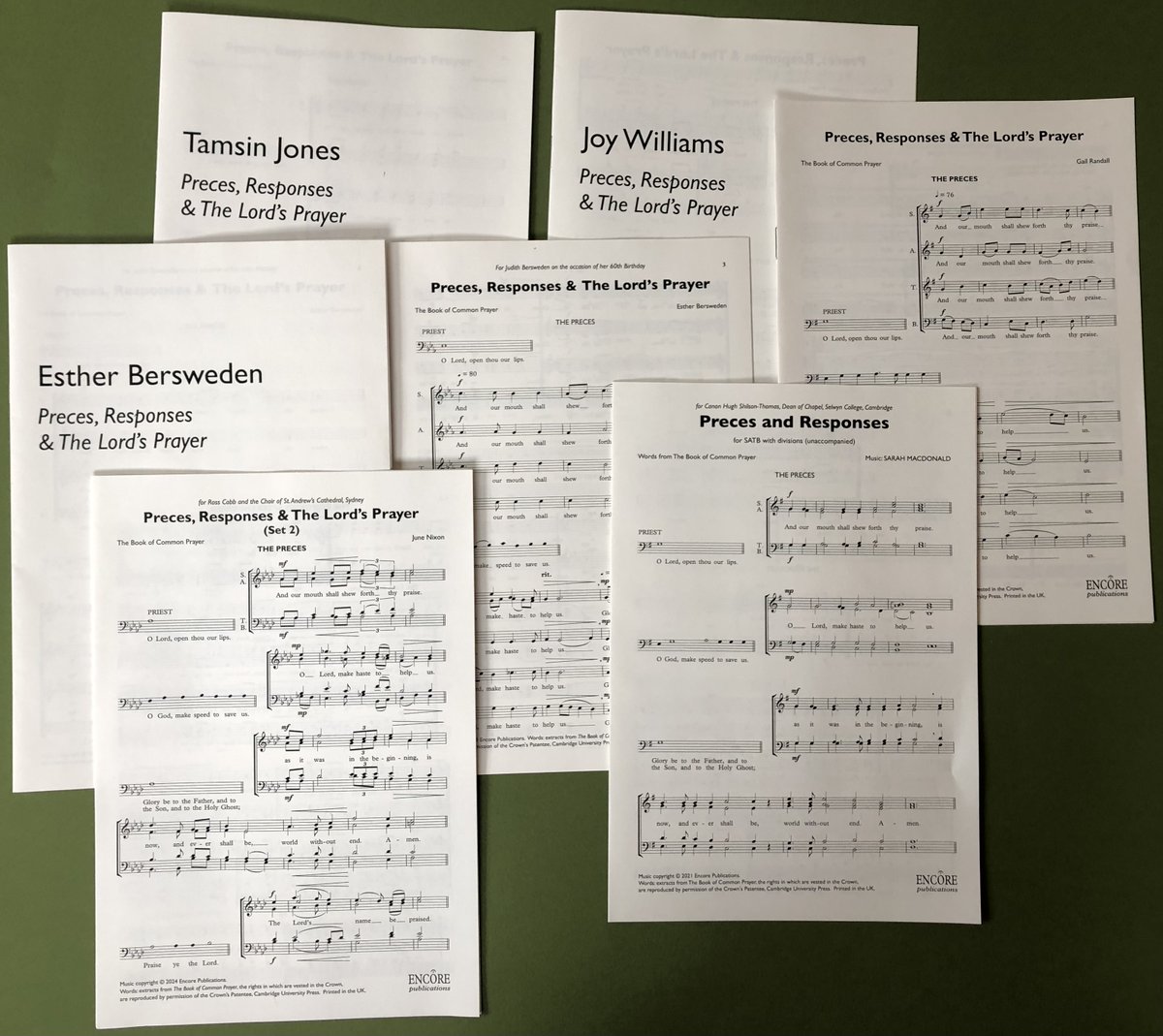 BBC CHORAL EVENSONG, Wed 8th May 2024, 15:00, on <a href="/BBCRadio3/">BBC Radio 3</a>, live from <a href="/smitf_london/">St Martin-in-the-Fields</a> and featuring the first broadcast of the Preces and Responses by <a href="/EBersweden/">Esther Bersweden</a>. Read seven newly published scores of Responses by women composers here: conta.cc/3UnbXSJ