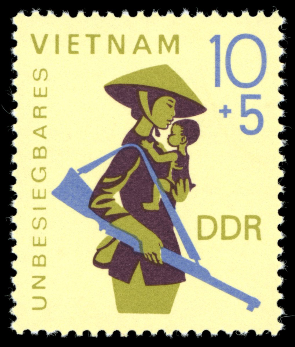 8 May 1967: stamps issued in the GDR depicting 'invincible Vietnam'