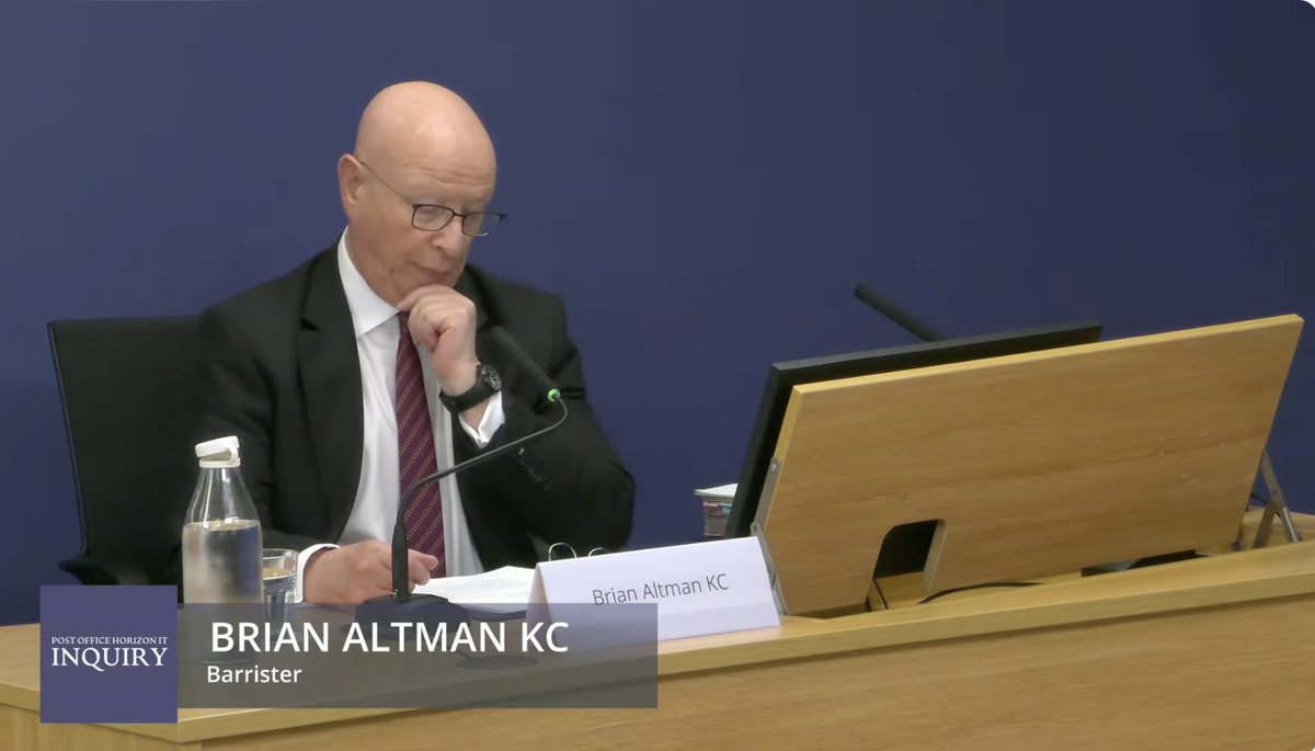 Morning. I am live-tweeting Brian Altman KC's evidence from the #PostOfficeInquiry

Altman is sworn in. We are already underway.