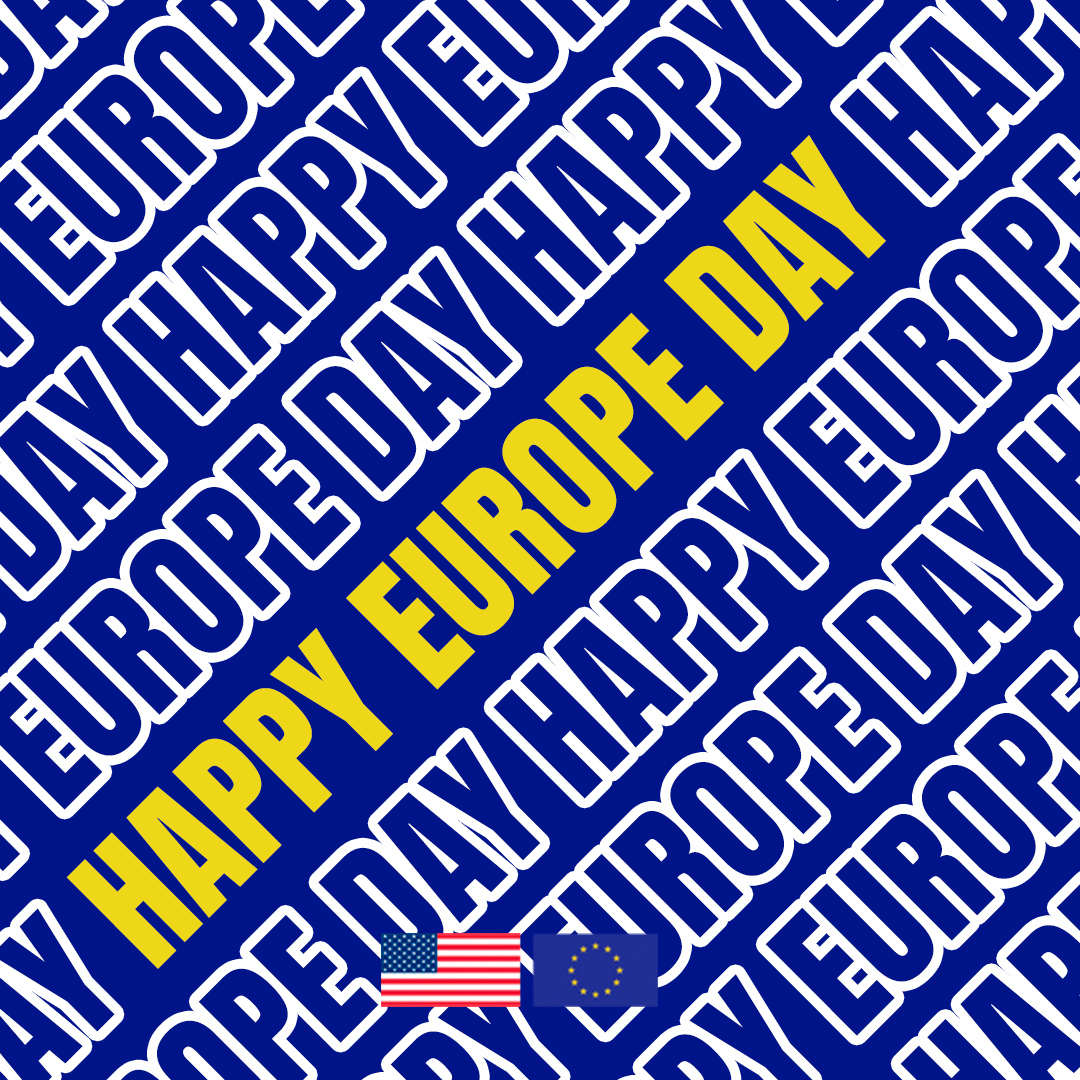 Happy #EuropeDay to our friends throughout Europe! 🇪🇺 Today, we celebrate the unity and enduring bonds between the U.S. and Europe. Here's to continued collaboration, friendship, and shared values for a brighter future together! 🇺🇸🤝🇪🇺