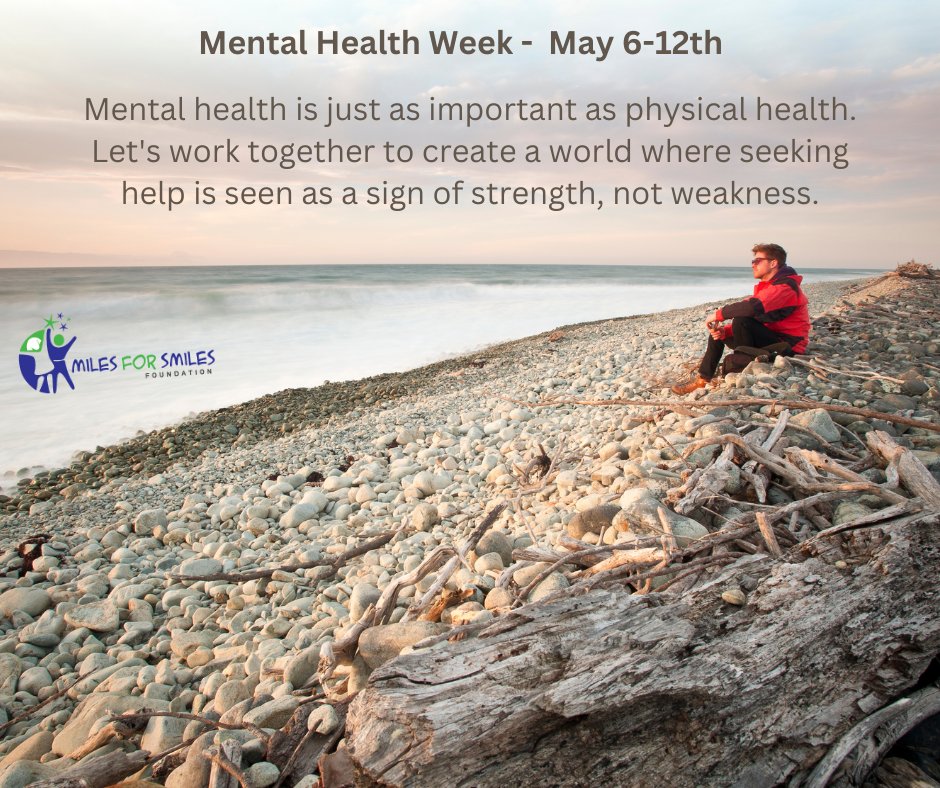 Mental health is just as important as physical health. Let's work together to create a world where seeking help is seen as a sign of strength, not weakness. @miles4smilesNL #MentalHealthAwarenessWeek