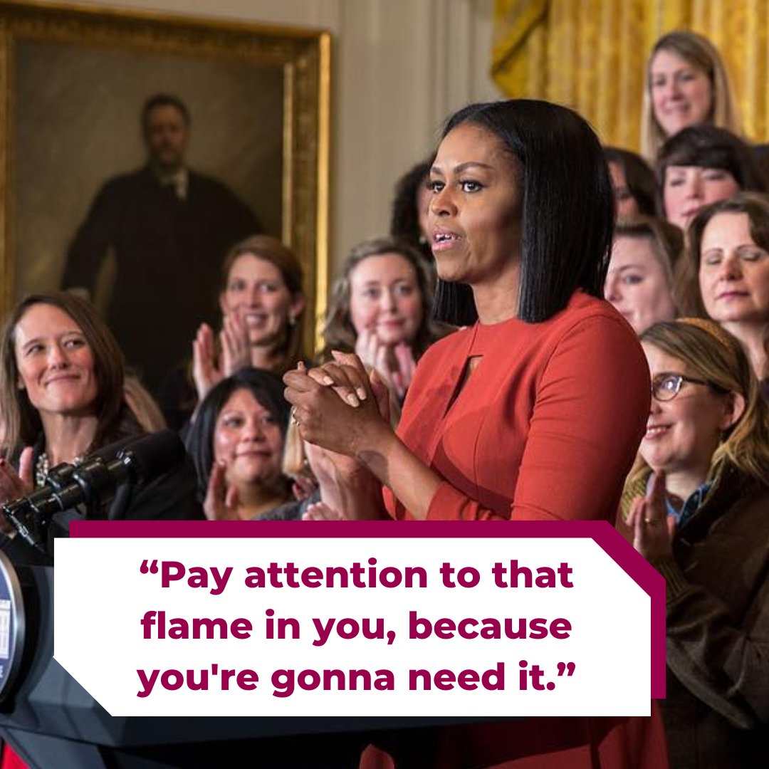 'Pay attention to that flame in you, because you're gonna need it.'🔥 At Women in Sport, we know that sport can give girls and women resilience, courage, self-belief and a sense of belonging. Will you join team #WomenInSport? ow.ly/kxTk50RvwLr @MichelleObama