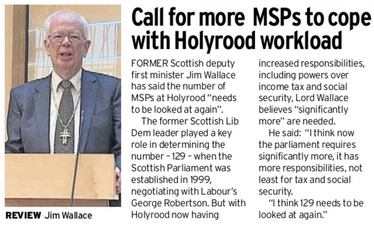 What an absolute joke.

Between MPs and MSPs, Scotland has an elected member for every 29,000 people.

England has one per 103,000 people.

Scots are hugely over-politicianed.

Holyrood should be gutted, or closed. Not expanded.