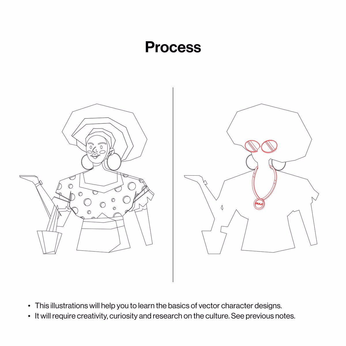 UfotUbon's tweet image. Day 3: #GroupWork 003

Today’s illustration will heavily be about the color usage; let the red be red, let the green be green; as the Yoruba attires are colorful, so let it pop! 🥳

Tip: Make the edges pointy rather than curvy, but still do you and have fun.✨