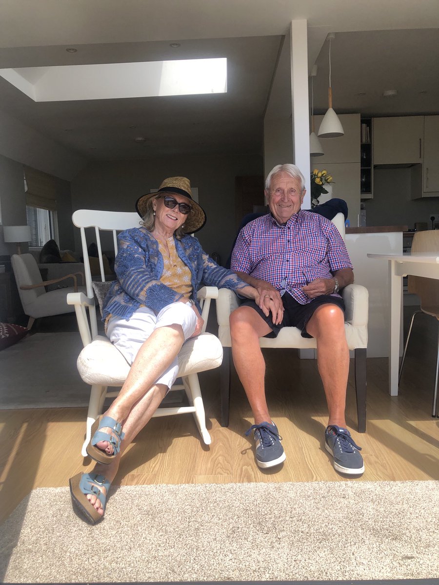 Thanks for your concern if you’ve messaged wondering about my absence from ⁦@GBNEWS⁩ Mum lost her husband of 43 years -as her only daughter I’ve been supporting her through her grief. Here they are at the Pevensey beach house last summer 💜 #familyfirst