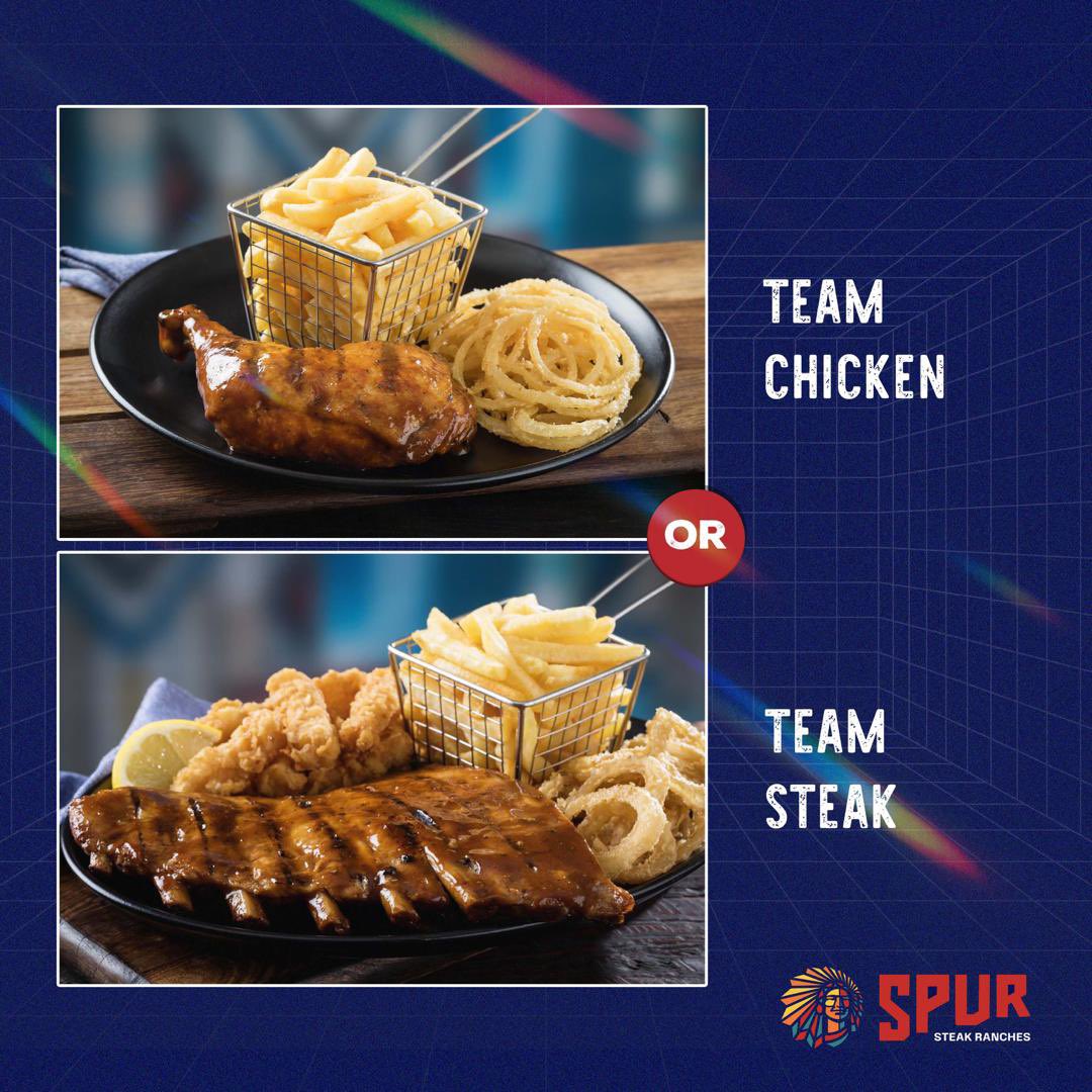 Happy Wednesday, Spur Fam!

What side of the table are you on?

Steak or Chicken? 

Let us know in the comments!
#ChickenOrSteak #FamilyRestuarant #WednesdayFeeling #SpurNigeria