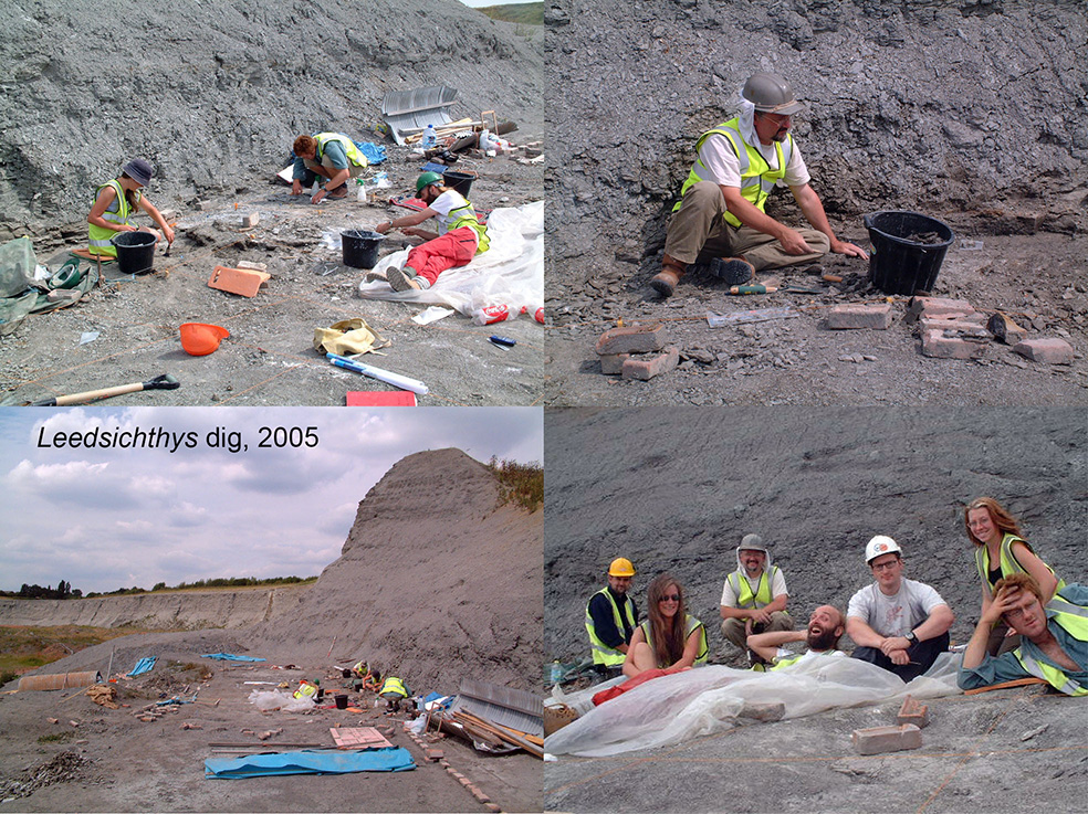 My 25 years of palaeoart chronology...

In 2005 I spent a day 'helping' excavate the giant Jurassic fish, Leedsichthys – thanks Jeff & team! After, I built a small model & Photoshopped it into some of my dive photos. They're just experiments

#SciArt #SciComm #PalaeoArt #PaleoArt