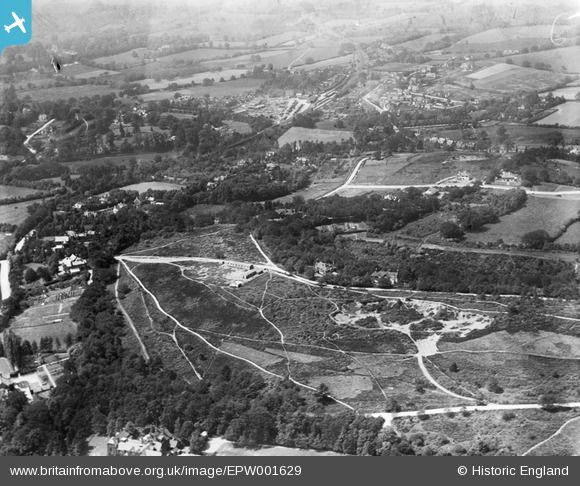 Ahead of #SurreyDay 2024, themed Surrey from the Sky, we've been delving into the archives of aerial photos of #Oxted & #Limpsfield. Check out these amazing photos of Oxted and Limpsfield from the sky - part of a series of aerial photos taken in the 1920s. buff.ly/4acacfO