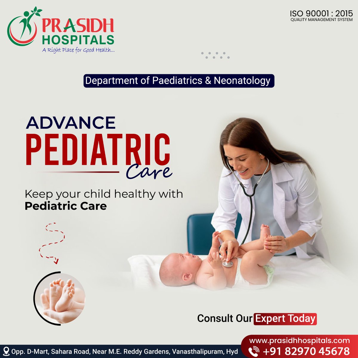 Advance Pediatric Care
Keep your child healthy with our advanced pediatric care services. Consult our expert doctors today!
 Why Choose Us?
Expertise: Experienced pediatricians and neonatologists.

#Paediatrics #neonatology #ChildHealth #childcare #paediaticcare #neonatologist