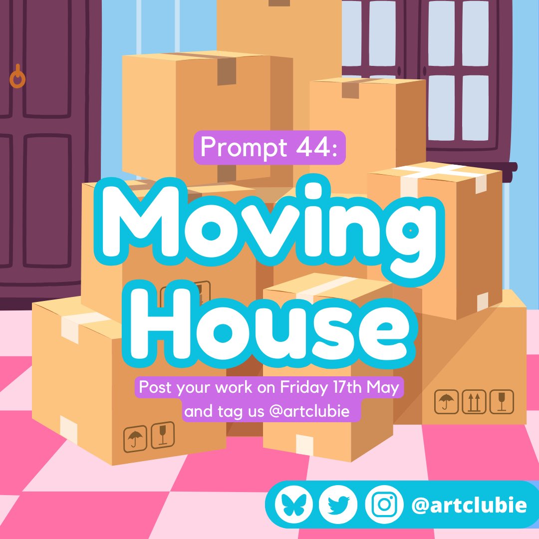 Late but still good! Our next prompt is 📦 Moving House 📦 Imagine a big move for Friday the 17th of April and remember to tag us so we can find and share your work!  #artclubie