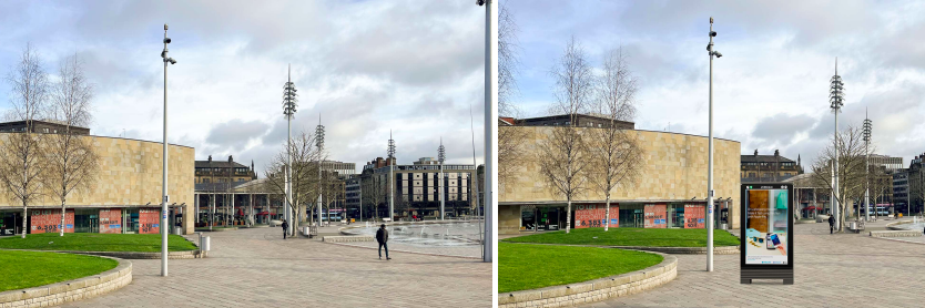I'd hoped we were moving away from this sort of visual clutter in our public realm, so it's a shame to see a planning app for this beast in Centenary Square. Not only does it create a poor physical barrier, such units have attracted ASB/blight elsewhere. Objection submitted.