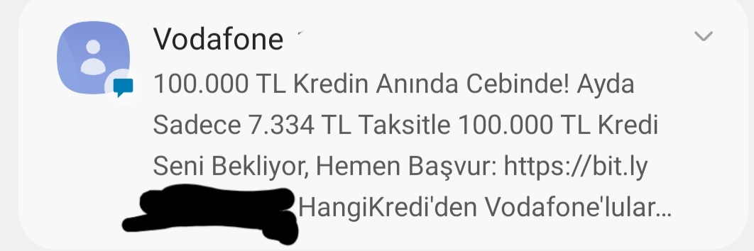 Vodafone !
Sizin işiniz gsm opetatörlüğü değil mi?
Çekmeyen ya da kötü çeken yerleri düzeltmeniz, insan gibi fiyatlar sunmanız gerekmiyor mu?
Kredi ne alaka?
Kendi işiniz dışında çekiliş, piyango, züccaciye, şaklabanlık, kredi vs her şeyi yapıyorsunuz galiba?