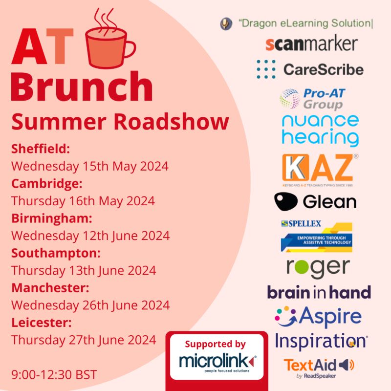 We'll be at the @TechEdology AT Brunch in Cambridge on 16th May showcasing products from the Pro-AT Group! Neil Sleight will also be attending to demo one of the newest solutions in our portfolio, Top Class Computers. Find out more and register here: zurl.co/RV4N