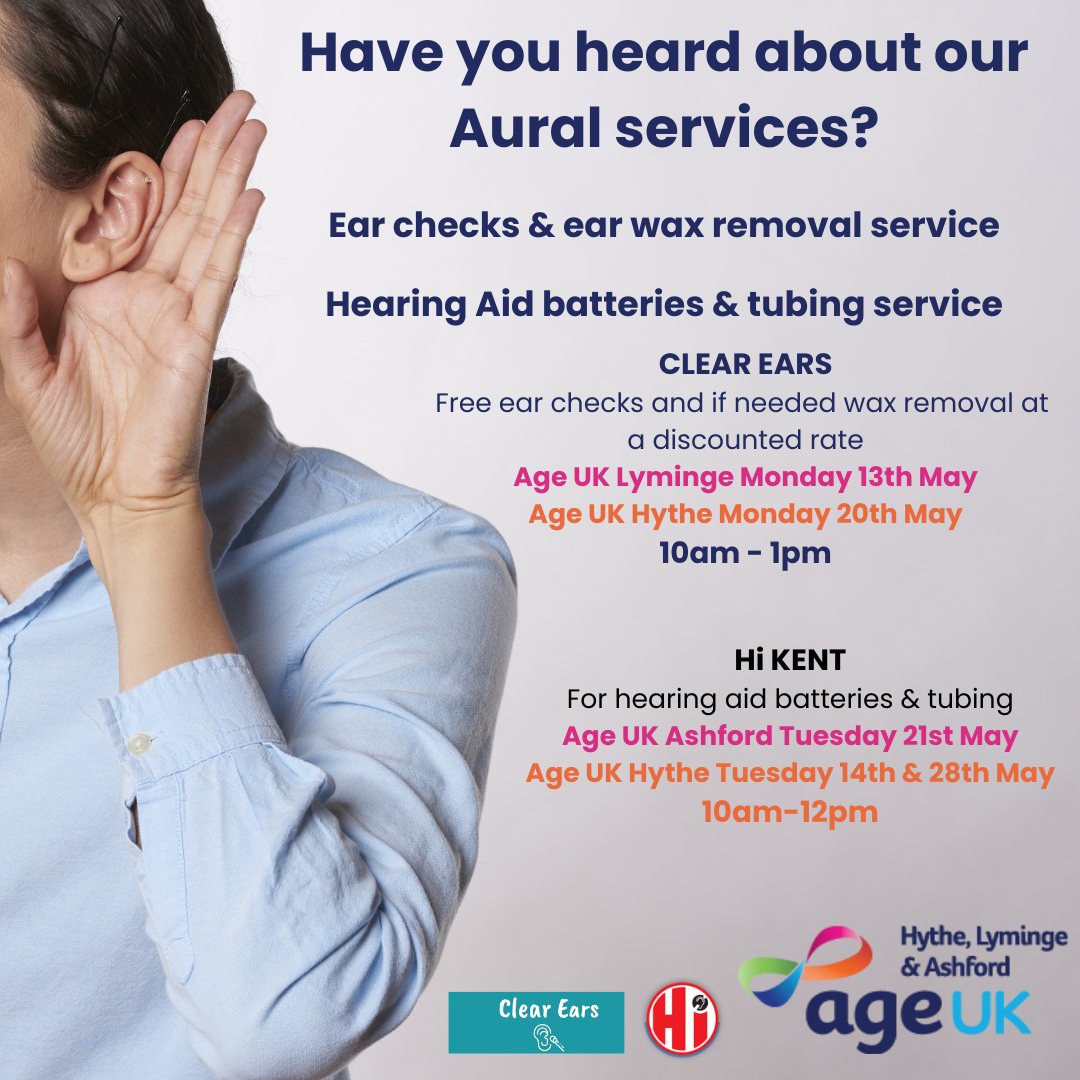 👂🔋 Is it time for some TLC for your ears? Look no further! 👂🔋
We're here to ensure your hearing health is in top-notch condition. From free ear checks, wax removal or battery changes in your hearing aids.

#EarHealth #HearingCare #WaxRemoval #HearingAids