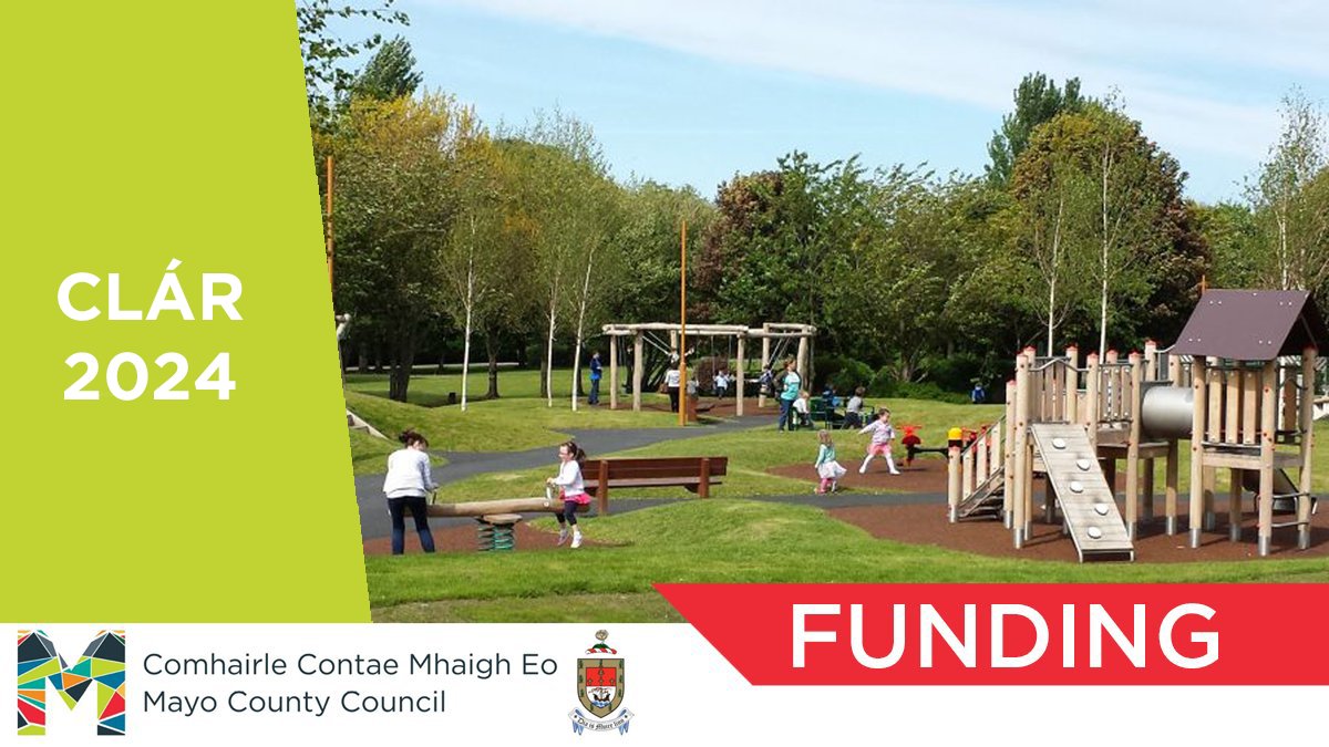 Applications are now open for CLÁR 2024 Funding. The scheme is a targeted investment programme which provides funding for small-scale infrastructural projects in rural areas that have suffered the greatest levels of population decline. More info: mayo.ie/community/fund…