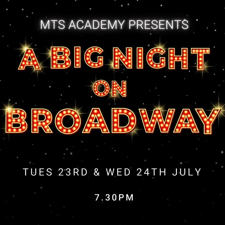 NOW ON SALE; MTS Academy Presents A Big Night on Broadway🎤 With an amazing cast of young people, this show will not disappoint as they delve into the world of Broadway in a night of musical entertainment💃 📅 Tue 23 & Wed 24 Jul 2024 🎟 bit.ly/TTOHmts