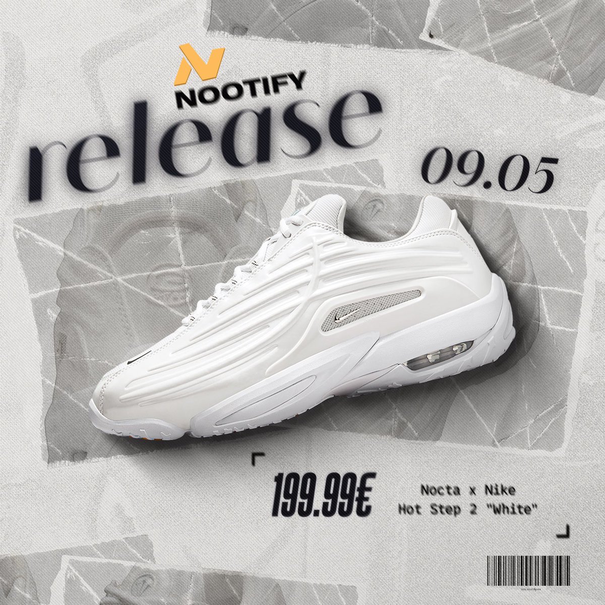 Nocta x Nike Hot Step 2 'White' Release! Join us now for more waitlist.nootify.eu