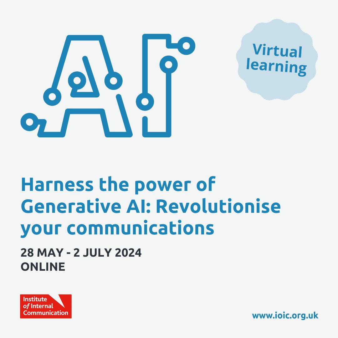 🌟 Join our Generative AI Mastery Course starting 28 May. A 6-week online programme for professionals ready to lead in the AI revolution. Book your place today | ow.ly/ju8G50RvSiX