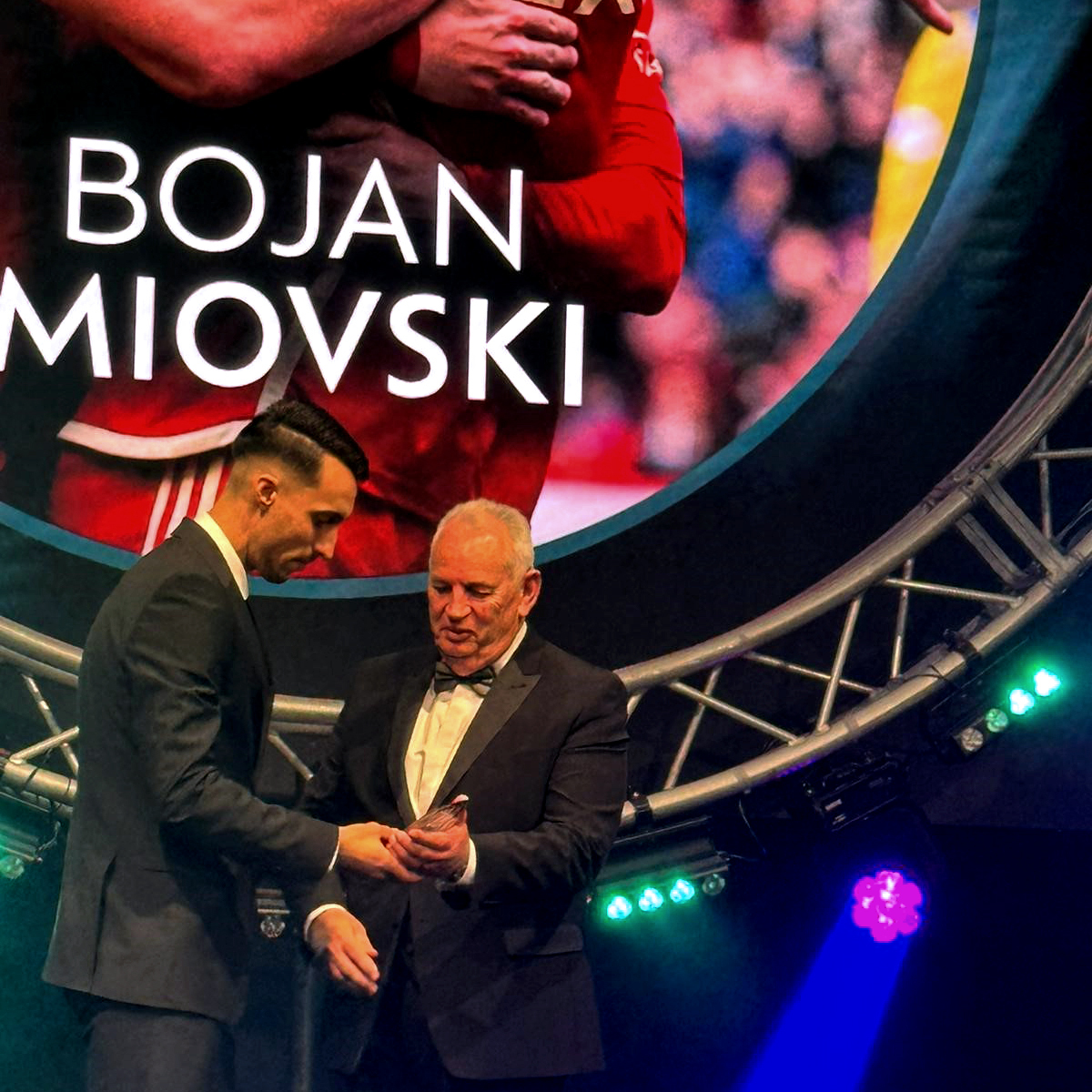 What a great night at <a href="/AberdeenFC/">Aberdeen FC</a>’s Player Of The Year Dinner 2023-24.

We were thrilled to sponsor the men’s award for the Player’s Player of the Year, and our Managing Director Jim was there to handover the award to rising star, <a href="/bojanmiovskii/">Bojan Miovski</a>.

#RAMTubulars