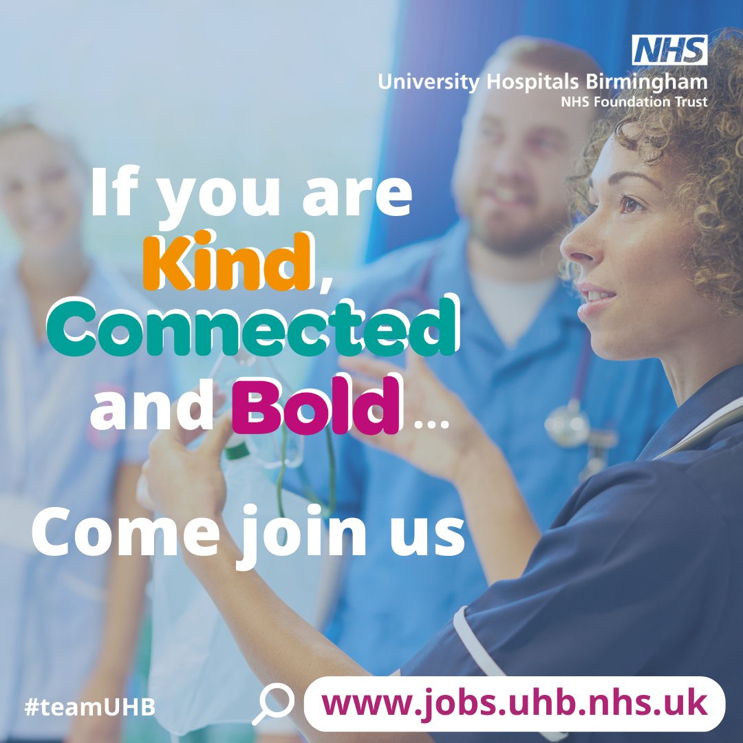 📰 Weekly vacancy bulletin Ahead of #IND2024, we are spotlighting some fantastic opportunities to join us in nursing! From newly-qualified to specialist roles, you will have opportunities to grow your career as part of #teamUHB. 🔍orlo.uk/aQ6sX