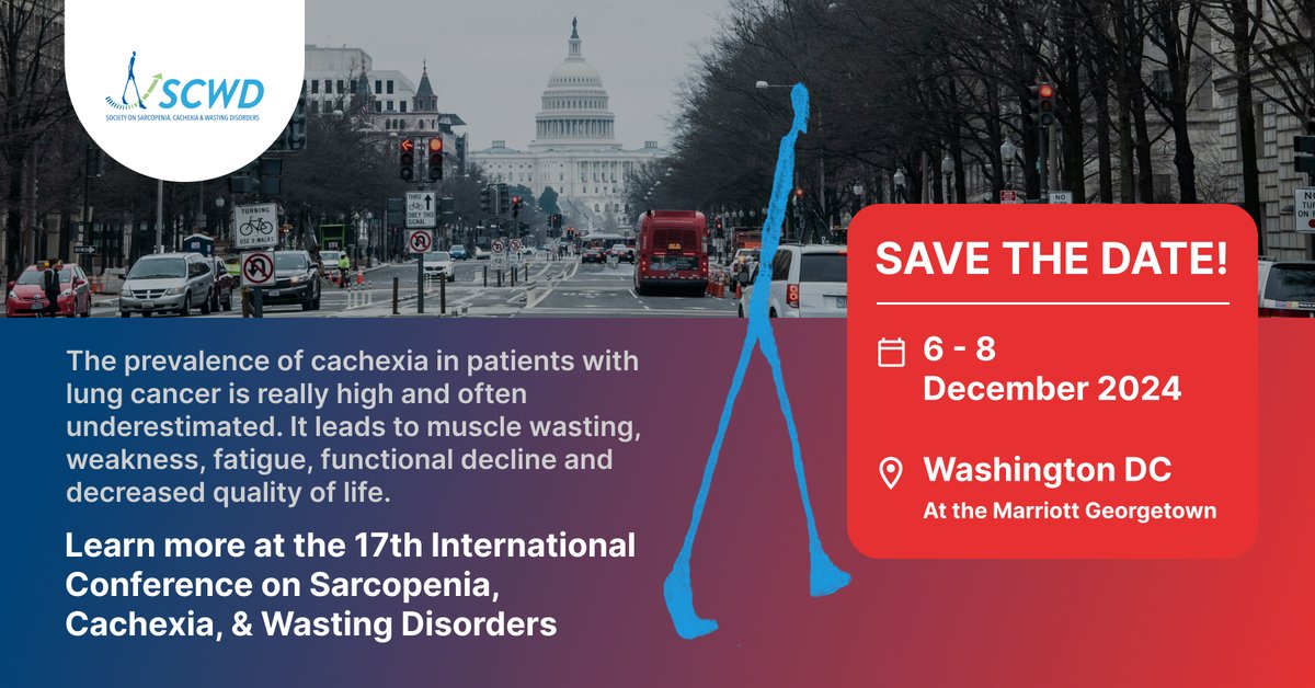 SCWDnews's tweet photo. Don't miss ASCO 2024's vital session on Survivorship in Advanced Lung Cancer. Learn about latest research & best practices in cachexia management at the 17th Int'l conference of SCWD.
Register :
https://t.co/ujtoU3NJIX
#ASCO2024 #Oncology #LungCancerCare #CachexiaAwareness https://t.co/CIp5rlmvSz
