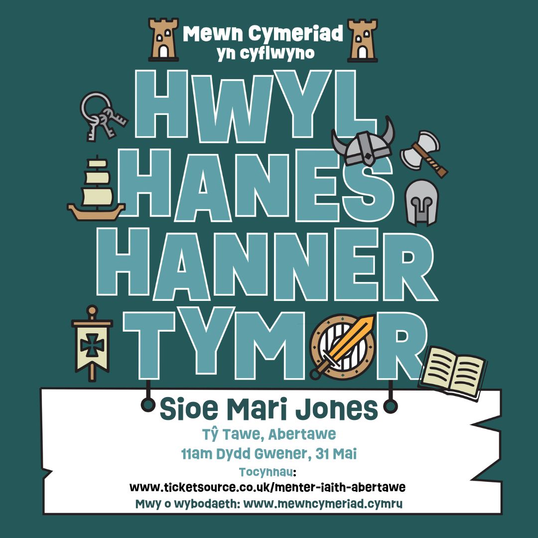 @MewnCymeriad @TyTawe NEW SHOW📣 @MewnCymeriad yn cyflwyno... Sioe Mari Jones! 📍@tytawe 📆 Friday, 31.05 | 11am Sometimes a little girl can make big things happen. Come and meet this brave and determined 16 year old – Mary Jones. 🎫 Tickets ➡️ buff.ly/4b8N5Ee *Welsh language show