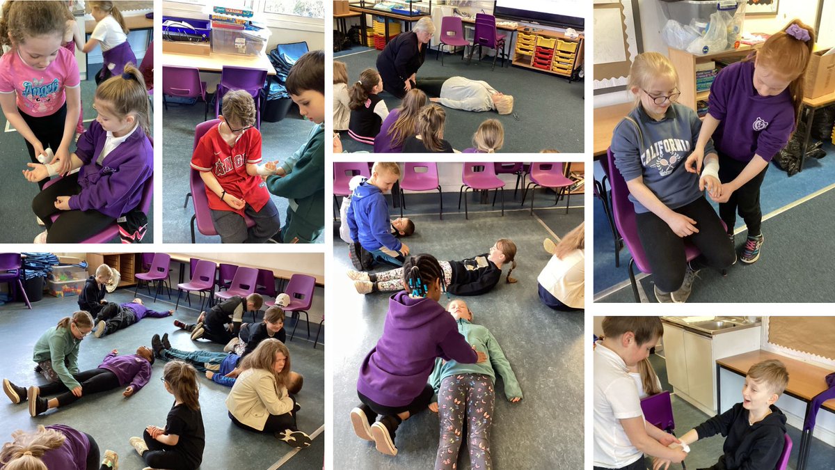 P4/3 have participated in a first aid workshop today! 🚑
We practiced the recovery position—important life-saving skill!
Learned how to properly bandage a wrist for minor injuries. 💪
Feeling empowered and ready to help others in need. #FirstAid #SafetyFirst