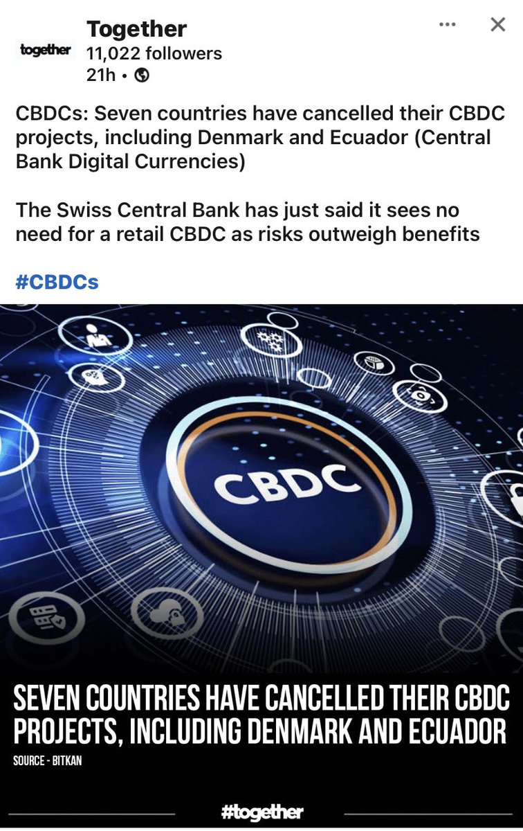 Good news. @bankofengland No CBDCs required. So do fuck
Off. 

@HouseofCommons 

Please RT.