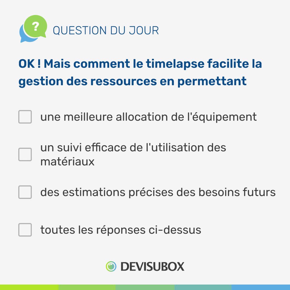 ⚐ 𝐆𝐞𝐬𝐭𝐢𝐨𝐧 𝐝𝐞𝐬 𝐫𝐞𝐬𝐬𝐨𝐮𝐫𝐜𝐞𝐬 : 𝐥'𝐚𝐩𝐩𝐨𝐫𝐭 𝐝𝐮 #timelapse !

ɴᴏᴜs ᴘᴏsᴏɴs ʟᴀ ʀᴇ́ᴘᴏɴsᴇ ᴇɴ ᴄᴏᴍᴍᴇɴᴛᴀɪʀᴇ, sᴜʀᴘʀɪs ﹖ 💬