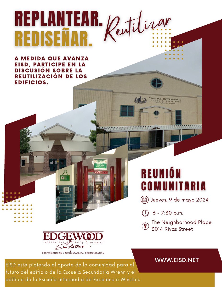 Communicate Early, Communicate Often! Be apart of the process and bring solutions and recommendations to this discussion! We are looking forward to visiting with our @EISDofSA families! #4AmWalks #DetailsMatter #OrgulloEISD @tsalinas11 @EISDFE@MarthaC76403073 @Scarletknight10