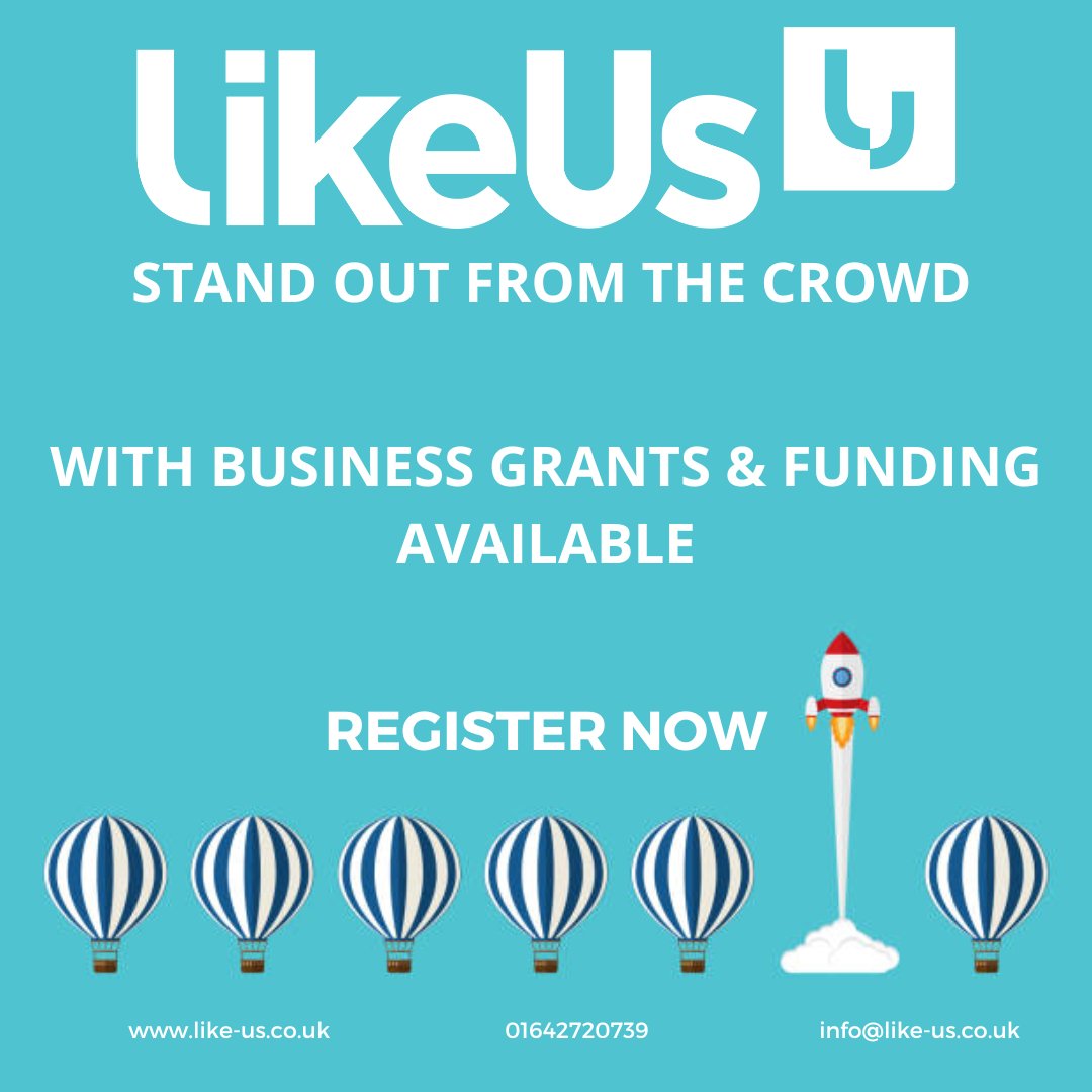 Stand out from the crowd with the help of LikeUs!

Wanting to bring your business into the digital era? 
Struggling to get the best out of social media? 

Never fear, LikeUs is here......to help you for FREE!

Register now - like-us.co.uk/tees-valley-di…