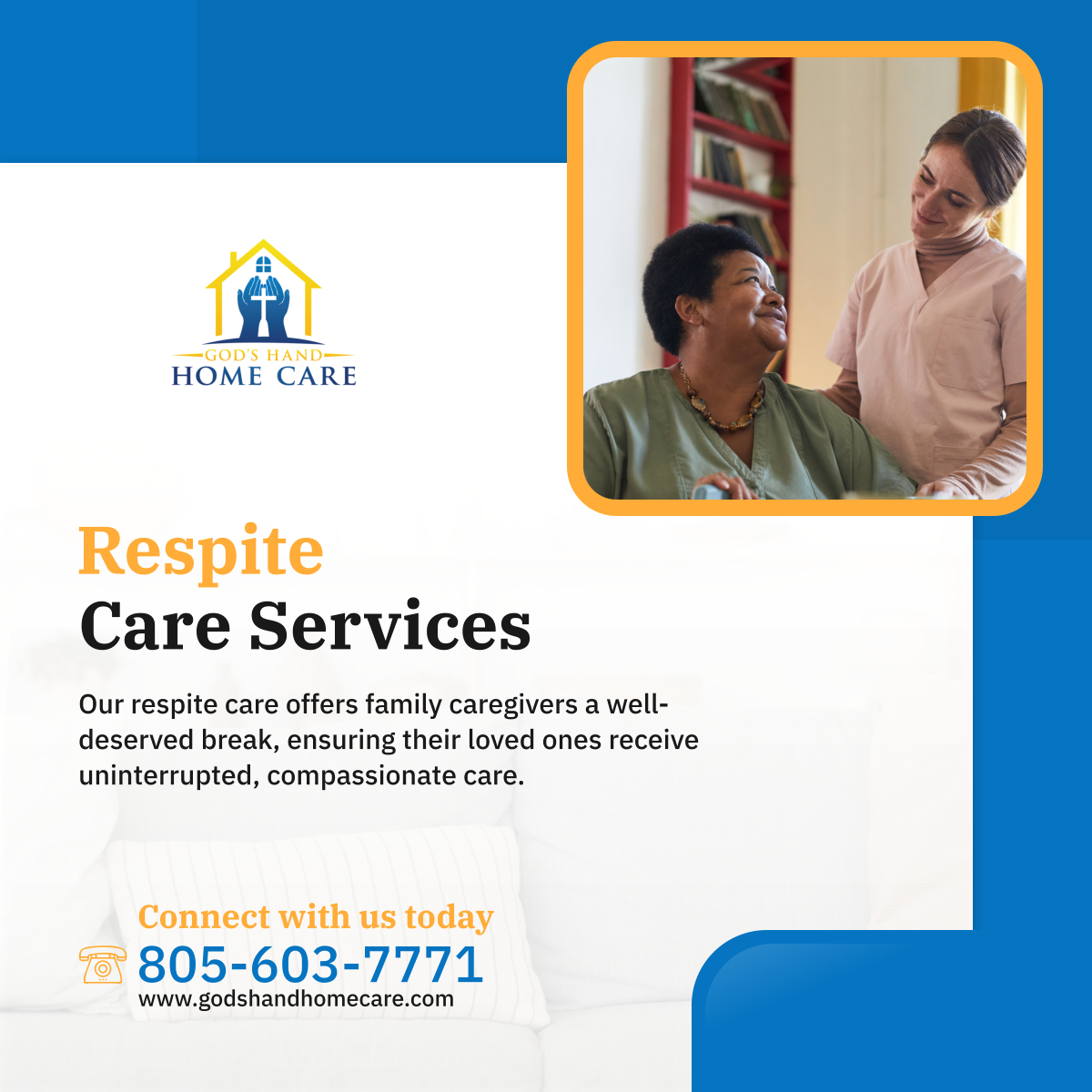 Everyone needs a break. Allow our respite care services to give you the rest you deserve while we care for your loved ones. 

#OxnardCA #HomeCare #CaregiverSupport