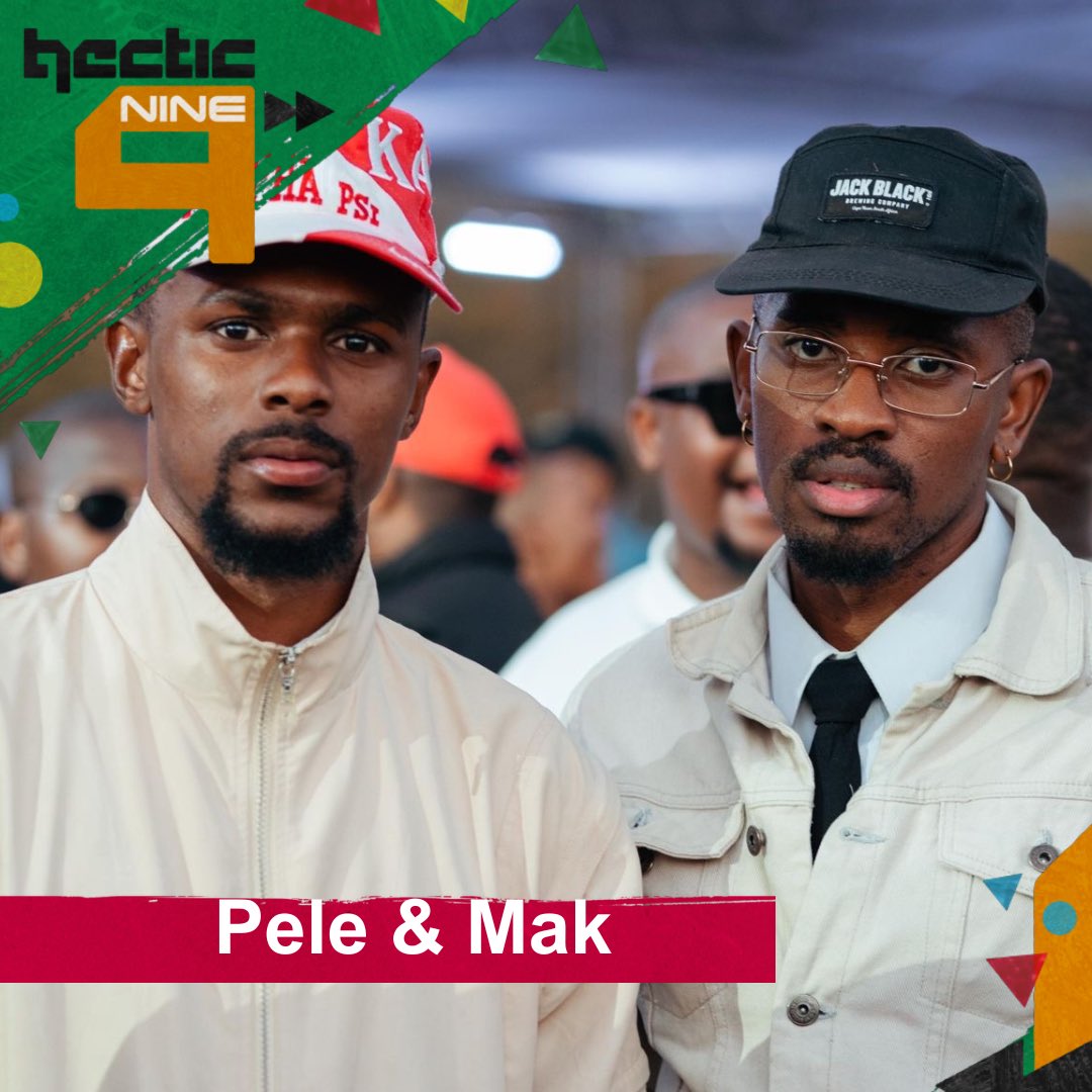 JOIN US ON HECTIC NINE-9 TODAY AS WE ARE IN FOR A TREAT BY THE DYNAMIC DUO PELE AND MAK WHO ARE READY TO LIGHT UP THE DJ DECKS AND ENTERTAIN US LIKE NEVER BEFORE. BE SURE TO TUNE IN TO SABC FROM 16:30-17:00 TO WITNESS THE MAGIC THEY WILL BRING TO THE SHOW. #HecticNine9