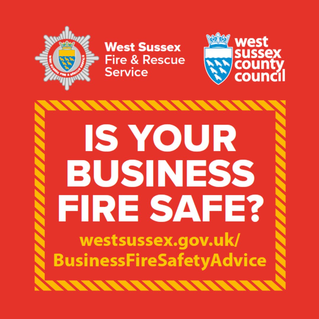 We are getting ready for Business Continuity & Resilience Awareness Week with @WSCCResilience. Do you know how to keep your business safe from fire? Come and find out at one of our events next week. See the full list of dates at orlo.uk/nMbIY
