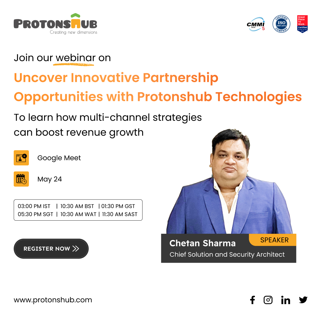 Are you ready to discover the power of #partnership and multi-channel marketing in boosting 📈💸revenue growth?

Register for our upcoming👉 webinar on May 24th at 🕒3:00 PM IST and learn from industry experts!

Book your slots now!
bit.ly/4dALJnF

#BoostRevenue #Webinar