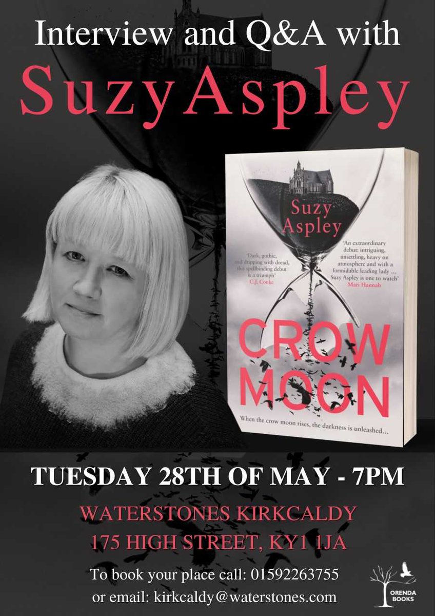 Thanks to another fantastic turnout last night for Anthony O'Neill! Our next event is with Marion Todd which is sold out, but after that we have an absolute CRACKER of an author coming in - Suzy Aspley. Comment below to book your free place