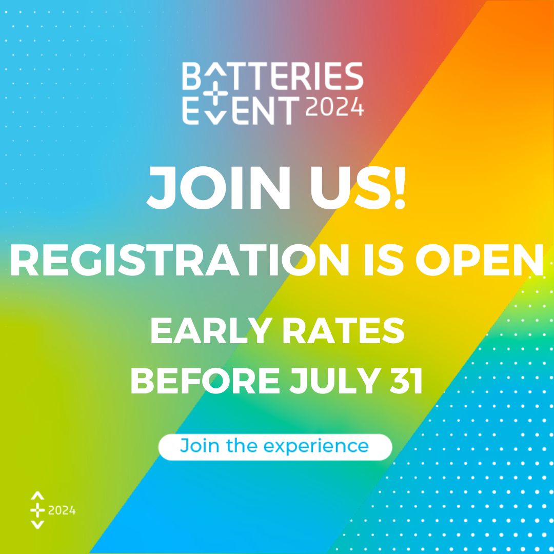 🤝 We are happy to support the Batteries Event 2024 taking place 16-18 October 2024 in Lyon, France. The 2023 event was extremely successful with 1100+ participants, and for the 26th edition, the event is expected to keep growing! Learn more here ➡ lnkd.in/db6YN35