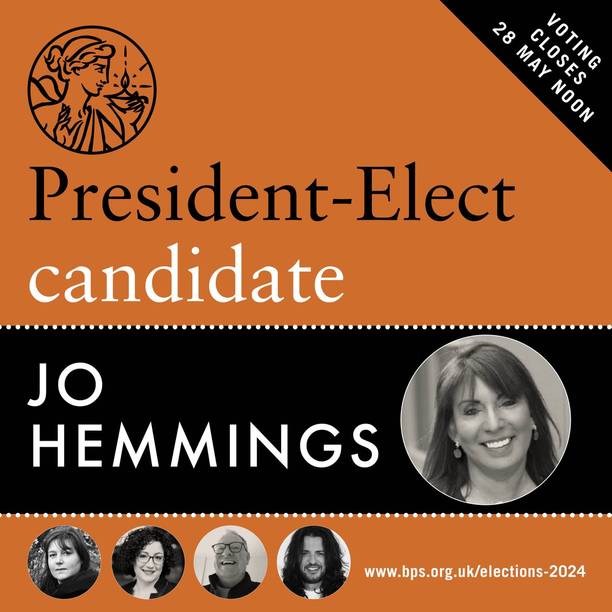 Meet President-Elect candidate, Jo Hemmings, one of five candidates standing for the role of President-Elect this year. Members can now vote for their preferred candidate for the roles of both President-Elect and Elected-Trustee. Meet Jo: bps.org.uk/meet-candidate…