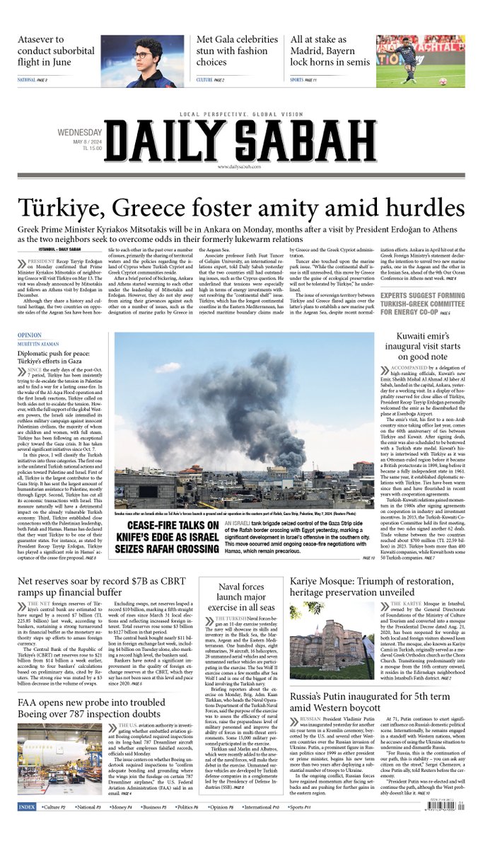 Türkiye, Greece foster amity amid hurdles | Today's Front Page dailysabah.com/politics/diplo…