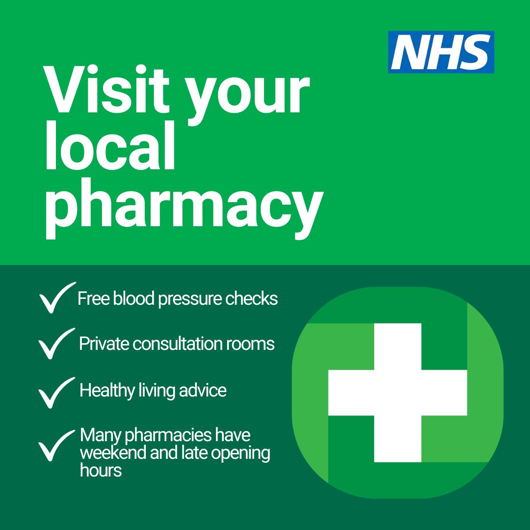 Pharmacies offer convenient blood pressure checks by highly qualified professionals. Your health is in good hands when you visit your local pharmacy. If you are 40+, take the time to get your blood pressure checked this week bit.ly/3MlFp7q