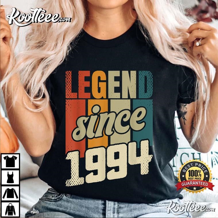 30th Birthday Legend Since 1994 Funny Gift T-Shirt #30thBirthday #LegendSince1994 koolteee.com/product/30th-b…