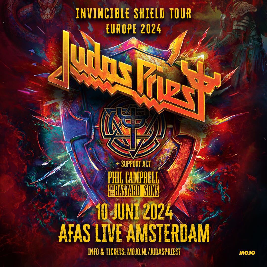 NETHERLANDS! After our recent show with the Mighty Judas Priest in Milan we are thrilled to announce that they’ve invited us back to open for them in Amsterdam at AFAS Live on June 10th!