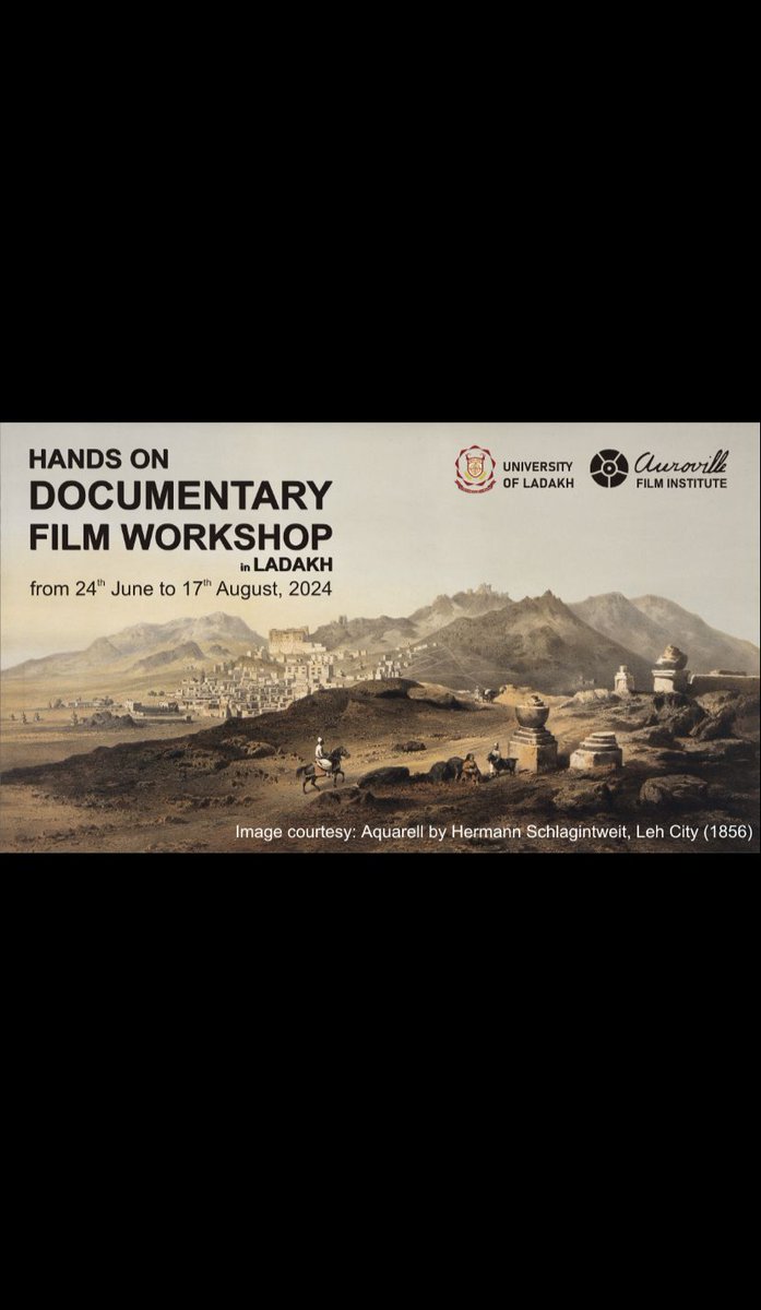 Hands on documentary film workshop in ladakh from 24th June to 17th August,2024. @DIPR_Kargil @DIPR_Leh @LadakhSecretary @lg_ladakh @LAHDC_LEH Click here for the registration 👇 docs.google.com/forms/d/e/1FAI…