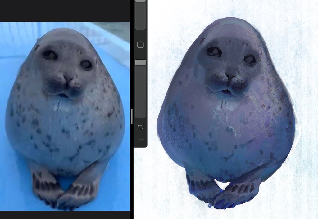 i was bawling about how my art sucks then i drew the fuckass seal and calmed down