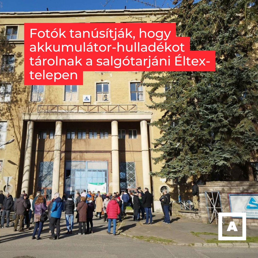 Megírtuk, az Éltex Kft. salgótarjáni telephelye mellett rákkeltő szennyezőanyag folyt a Salgó-patakba. A cég szerint a szennyezés nem tőlük származik, de fotók bizonyítják, lítium-ionos akkumulátor felirat van a telephelyen tárolt hulladékok csomagolásán.👉atlatszo.hu/kornyezet/2024…